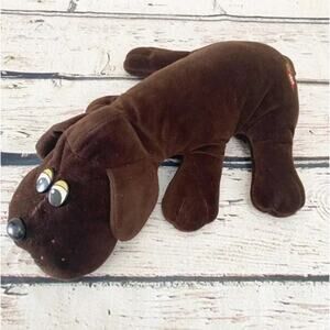 TONKA Vintage 1985 Pound Puppies Chocolate Brown Dog 18"